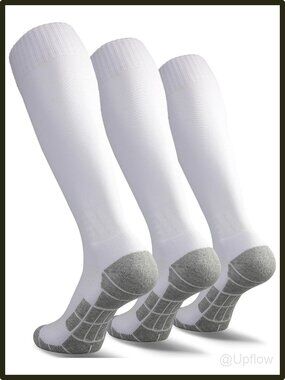 Knee High Soccer Socks Tube Athletic Football Baseball Lacrosse Team Sports